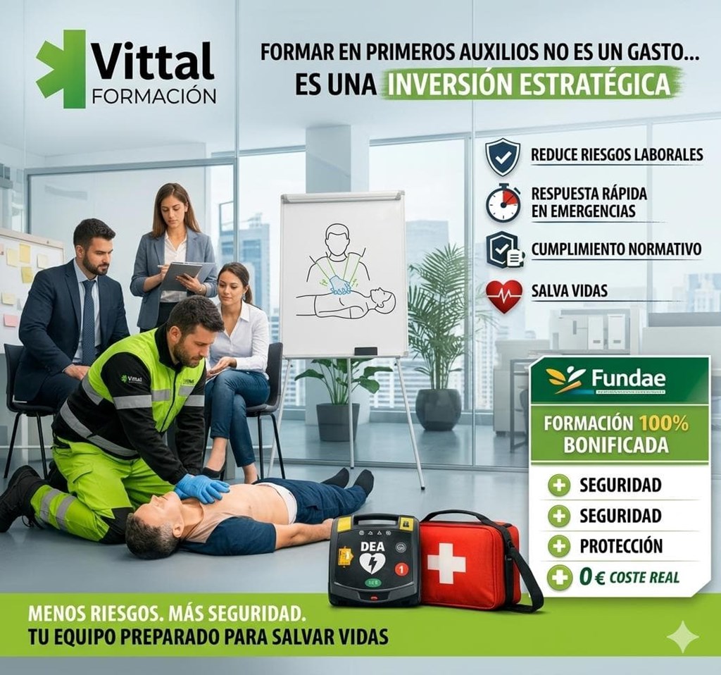 Formación en primeros auxilios: Por qué invertir en seguridad es la decisión más rentable para tu empresa.