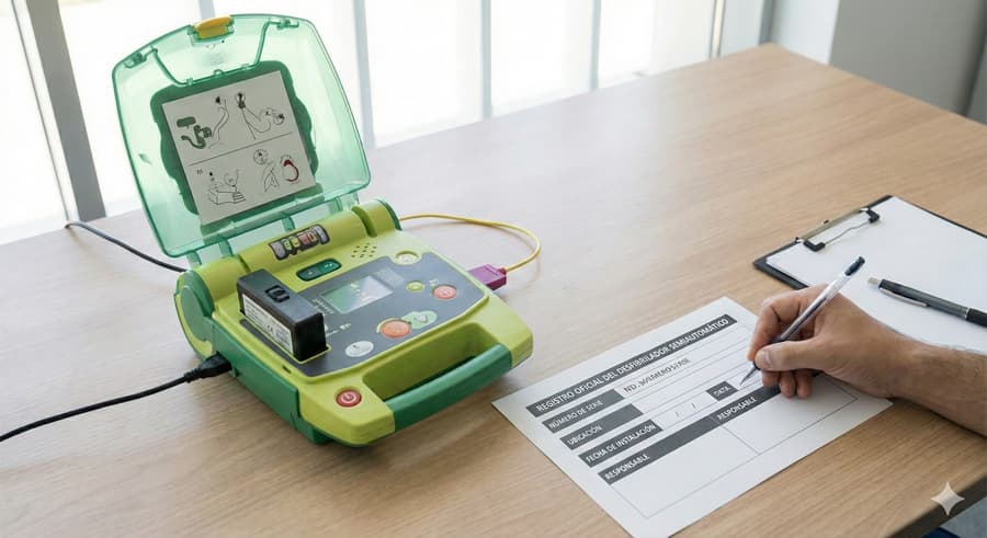  Gestión administrativa desfibriladores en Vilagarcía